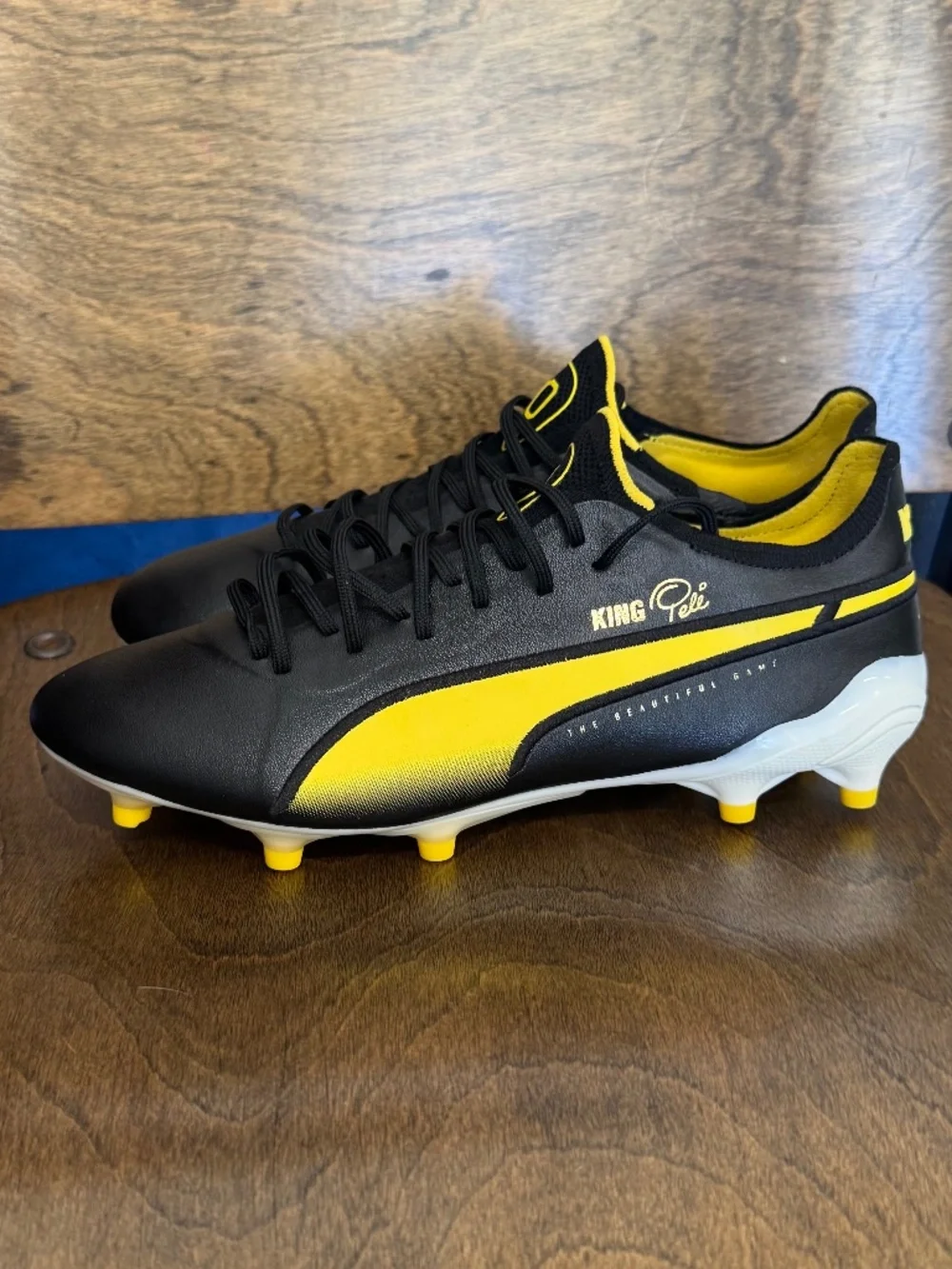Puma King Ultimate Pele FG AG ‘Legend Pack’ Black Gold Soccer Cleats Men’s 8